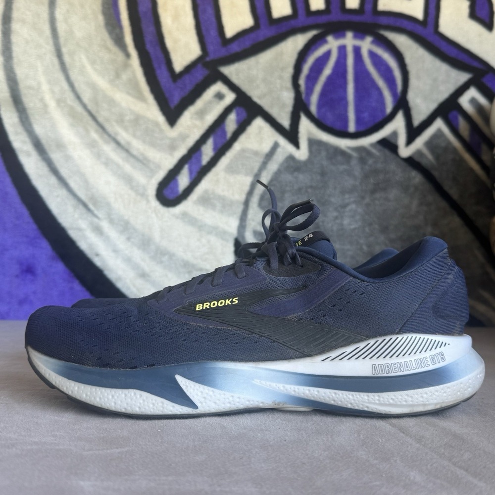 Size 13 - Brooks Adrenaline 24 GTS‎ Shoes Mens Blue Running Sneakers 1104371D423